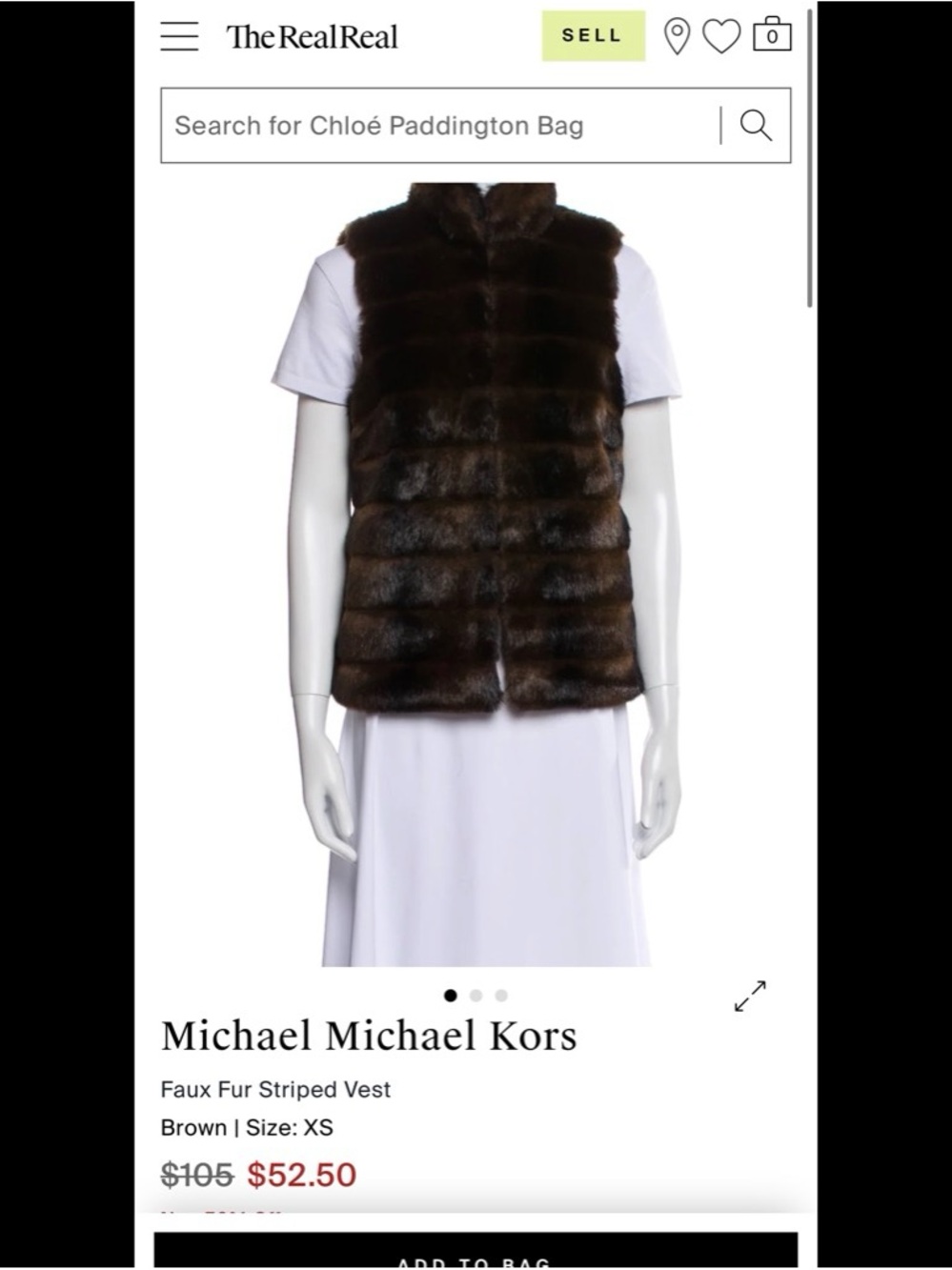 MICHAEL Michael Kors Brown Faux Fur Coat with Chocolate and Copper Tones